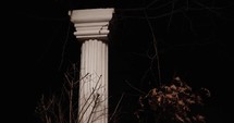 column at night 