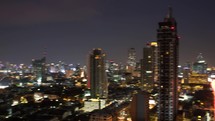 Timelapse of Bangkok city in evening and at night