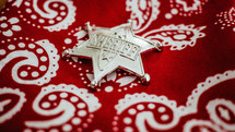 sheriff star on a bandana 