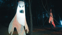 Monstrous ghost on Halloween night