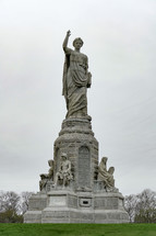 statue at Plymouth, Massachusetts