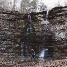trickling waterfall 