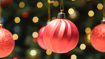 Christmas Hanging Balls on Tree
