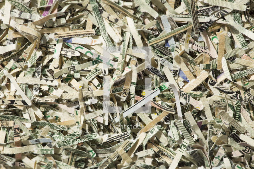 shredded money 