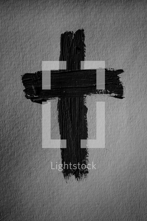 Minimal black texture background christianity cross