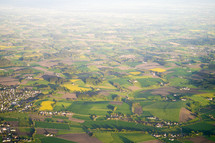 aerial view over Bavaria 
