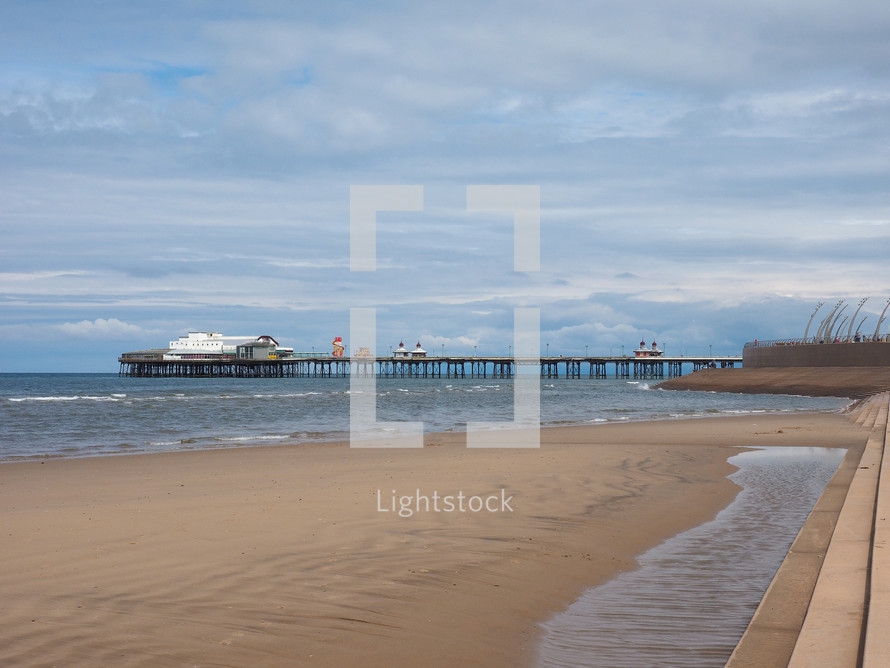 Blackpool Pleasure Beach on the Fylde coast in Blackpool, Lancashire, UK