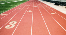 lanes on a track