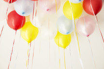 balloons against a white background 