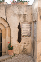 prayer on a wall in Israel 