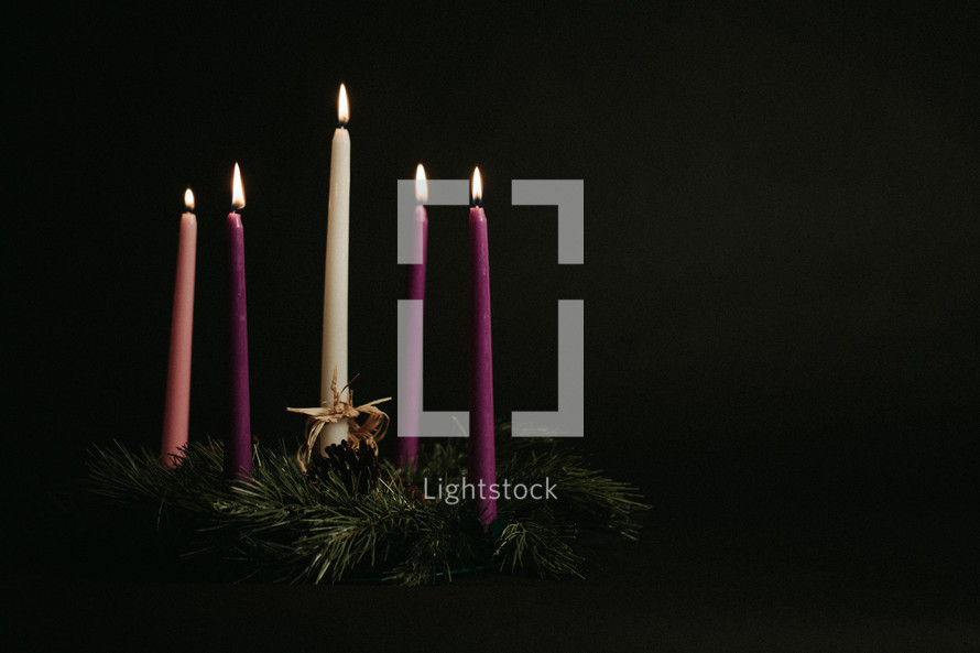 Advent Candles & wreath
