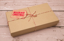 Operation Christmas child, wrapped shoe box 