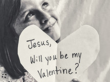 Jesus will you be my Valentine 