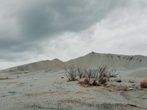 sand dunes and cloudy skies 