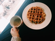 waffles and coffee