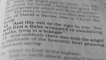 Christmas Scripture up close