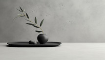 Design objects with olive tree. AI generative