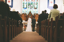 a church wedding 