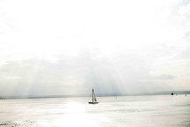 sailboat on a calm sea 