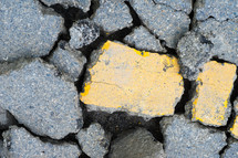 cracked asphalt 