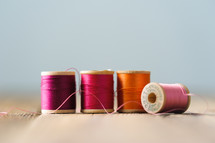 pink and orange thread 