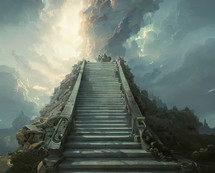 Illustration of gates of heaven