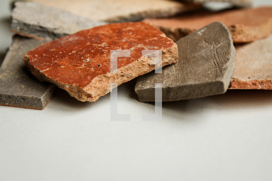 These are sherds of pottery from an archeological dig in search of Sodom and Gomorrah.