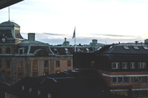 roofs of building in Europe 