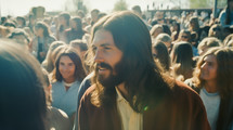 Jesus with Crowd