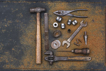old tools closeup 