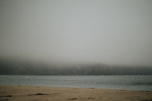 fog over a beach 