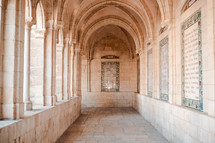 corridor in a temple in Israel 