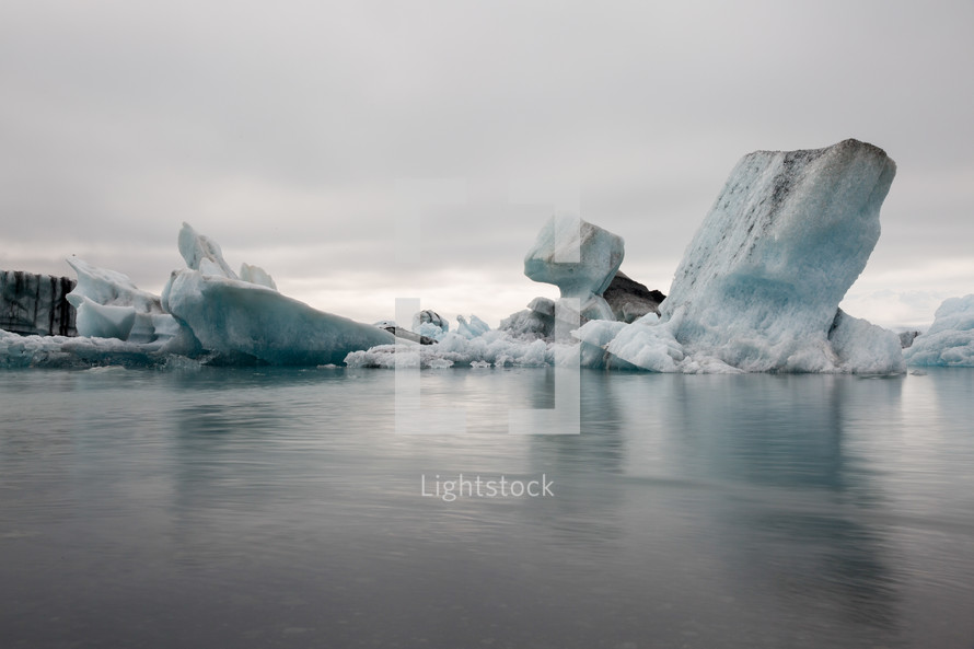 ice chunks in Iceland 