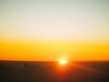 sun rise on a mountaintop 