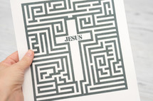 maze leading to Jesus 