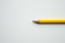 pencil on a white background 