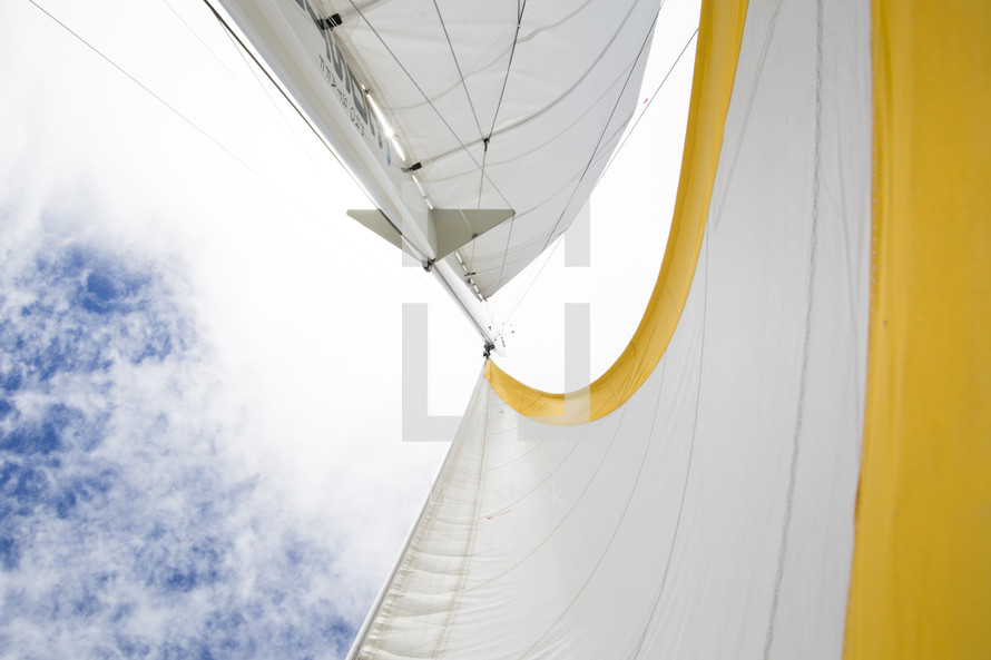 sails on a sailboat 