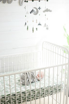 baby in a crib 