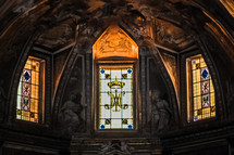 stained glass windows in Rome 
