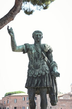 Roman soldier statue in Italy 