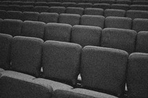 empty seats in an auditorium 