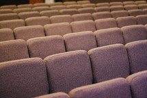 empty seats in an auditorium 