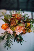 floral centerpiece on a table 