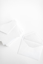 white envelopes 
