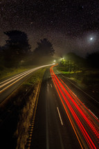 Humboldt traffic at night 