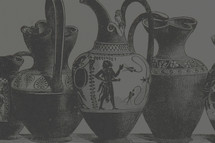 Roman and Greek pottery 
