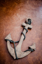 wooden anchor decor