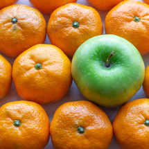 apple and oranges from above 