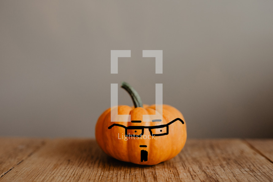 a little hipster pumpkin