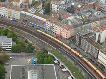 Aeria view of the city of Berlin in Germany